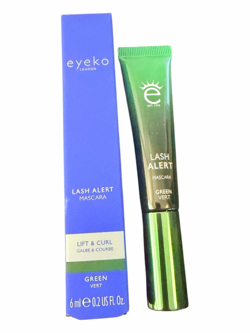Eyeko Lash Alert Green Mascara Lift & Curl Full Size 6ml NIB